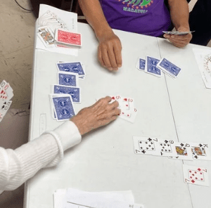 Social bridge game at the Life Enrichment CEnter