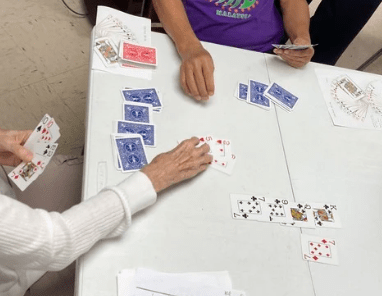 Social bridge game at the Life Enrichment CEnter